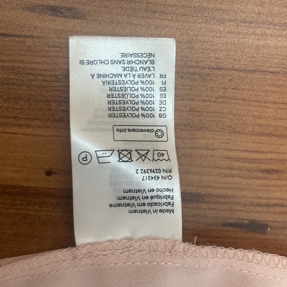 H&M Blush Pink Blouse Size 10 - Picture 7 of 8